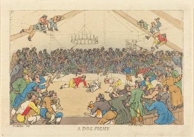 Un combat de chiens - Thomas Rowlandson