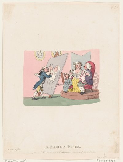 Une pièce de famille, publiée en 1803, réédition ultérieure - Thomas Rowlandson