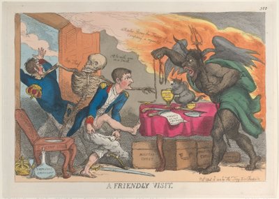 Une visite amicale, 16 avril 1814 - Thomas Rowlandson
