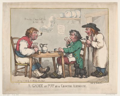 Une partie de Put dans une auberge de campagne, 10 août 1799 - Thomas Rowlandson