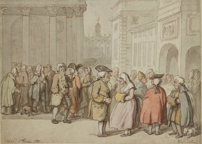 Un Groupe Esquissé à Rome - Thomas Rowlandson