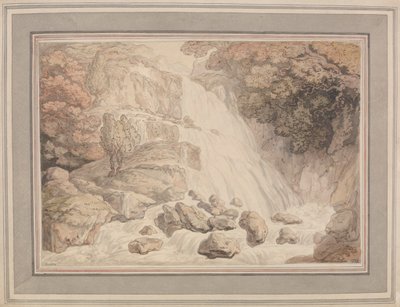 Une haute cascade - Thomas Rowlandson