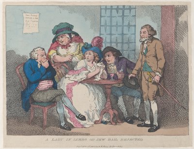 Une dame en limbes, ou caution juive rejetée, 1er juillet 1802 - Thomas Rowlandson
