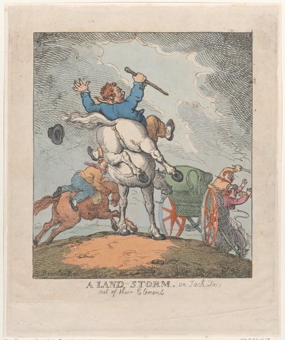 Tempête terrestre, ou Jack Tars hors de leur élément, 1790-1815 - Thomas Rowlandson
