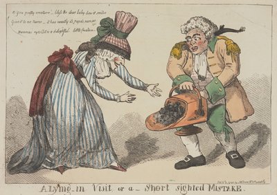 Une visite à la maternité, ou une erreur due à un manque de clairvoyance - Thomas Rowlandson