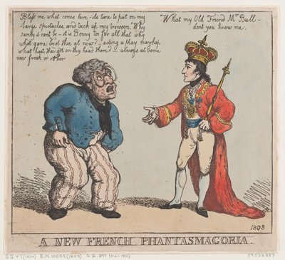 Une nouvelle fantasmagorie française, 1803 - Thomas Rowlandson