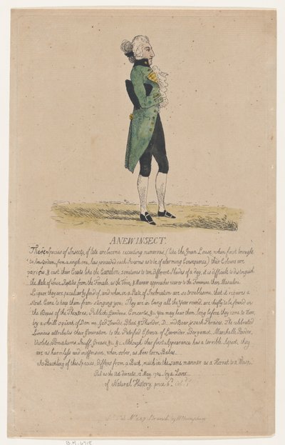 Un nouvel insecte, 12 mai 1784 - Thomas Rowlandson