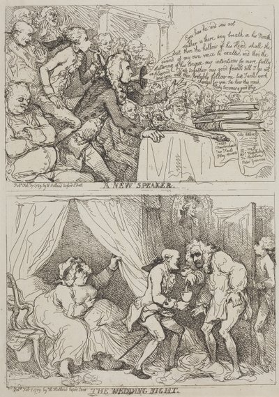Une nouvelle intervenante - La nuit de noces - Thomas Rowlandson