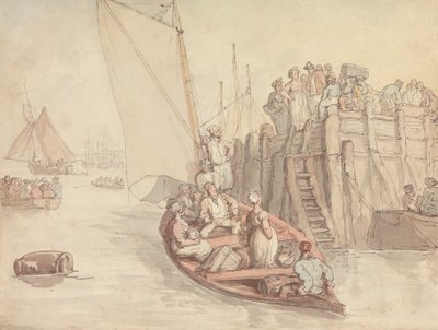 Un quai à Amsterdam (Version A) - Thomas Rowlandson