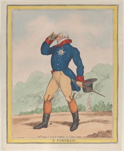 Portrait du duc de Cumberland - Thomas Rowlandson