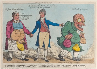 Une esquisse grossière des temps délinéée par Sir Francis Burdett, 1810 - Thomas Rowlandson