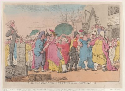 Une vente de beautés anglaises aux Indes orientales - Thomas Rowlandson