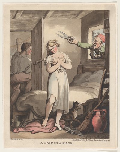 Un tailleur en colère - Thomas Rowlandson