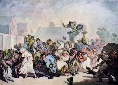 Une rafale à Hyde Park - Thomas Rowlandson