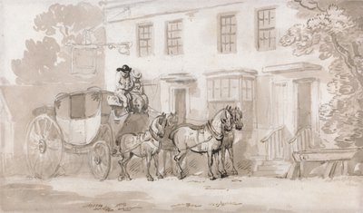Une diligence devant l