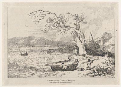 Vue sur la côte du Sussex - Thomas Rowlandson
