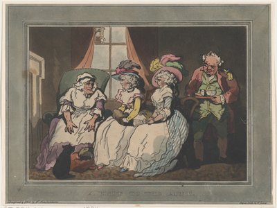 Une visite à la tante, 20 décembre 1794 - Thomas Rowlandson