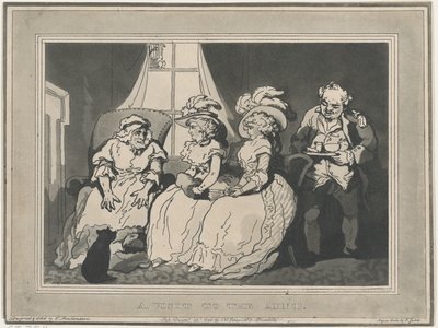 Une visite à la tante, 20 décembre 1794 - Thomas Rowlandson