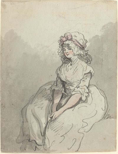Une jeune beauté anglaise - Thomas Rowlandson