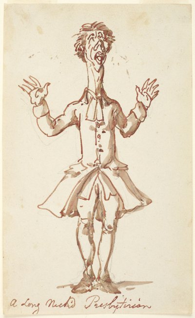 Un presbytérien au long cou - Thomas Rowlandson