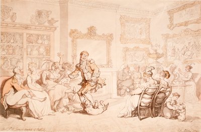 Une réception chez la duchesse douairière de Portland, 1703 - Thomas Rowlandson