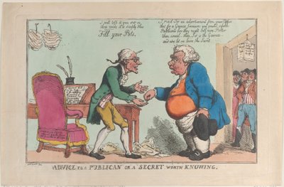 Conseil à un publicain, ou un secret à connaître, 1810 - Thomas Rowlandson