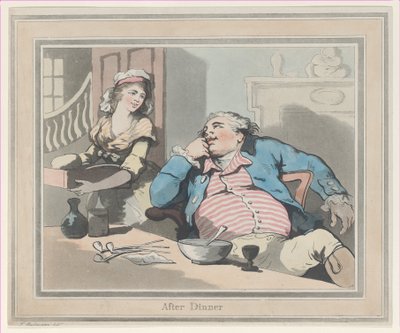 Après le dîner, 1790 - Thomas Rowlandson