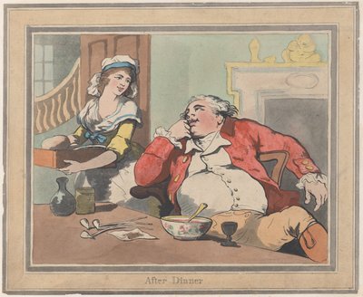 Après le dîner, 22 octobre 1789 - Thomas Rowlandson