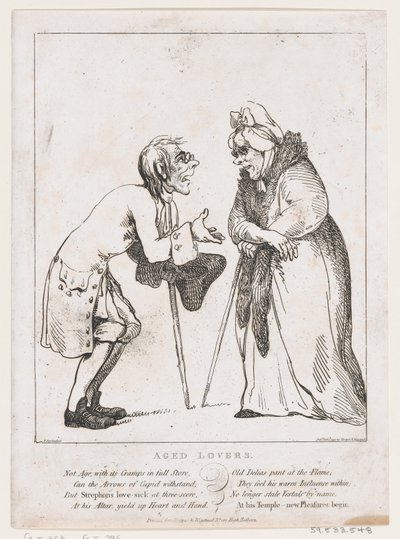 Amants âgés, 2 janvier 1797 - Thomas Rowlandson