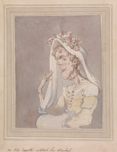 Une vieille coquette a dépassé son marché - Thomas Rowlandson
