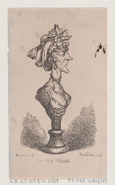 Une vieille fille, 1808 - Thomas Rowlandson