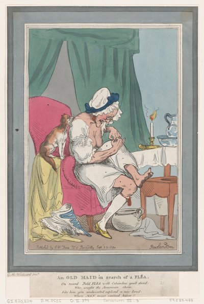 Une vieille fille à la recherche d