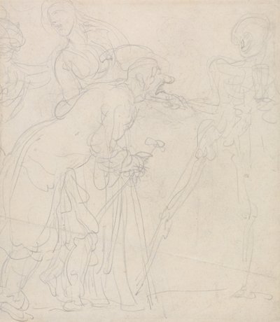 Un vieil homme nargué par la mort - Thomas Rowlandson