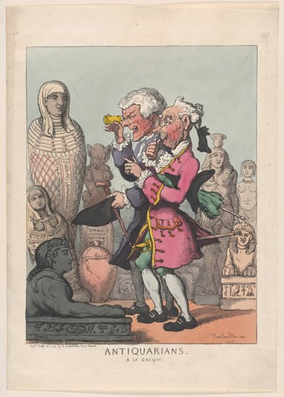 Antiquaires à la Grecque - Thomas Rowlandson