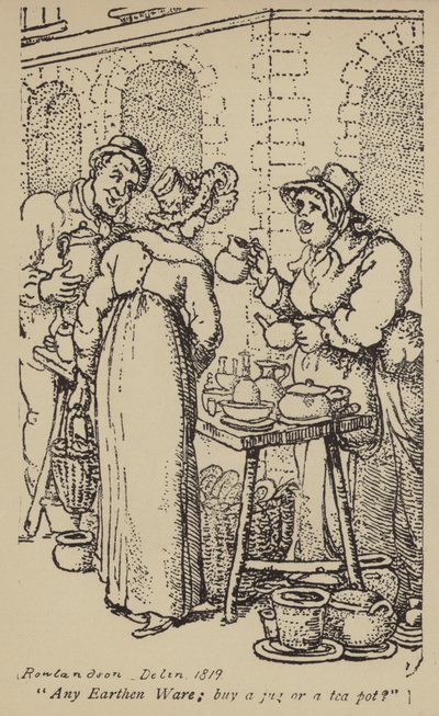 Vaisselle en terre cuite; acheter un pichet ou une théière? - Thomas Rowlandson