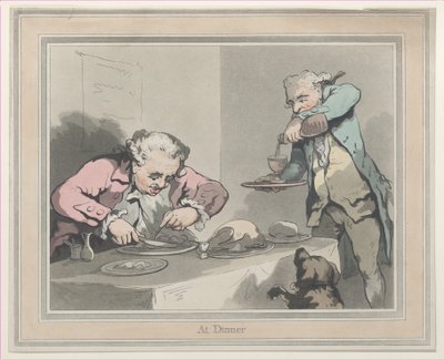 Au dîner, 1790 - Thomas Rowlandson