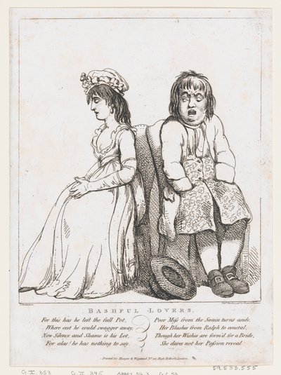 Amoureux timides, 15 mars 1798 - Thomas Rowlandson