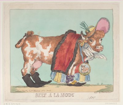 Bœuf à la mode, 14 février 1800 - Thomas Rowlandson