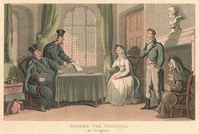 Devant le tribunal à Avignon - Thomas Rowlandson