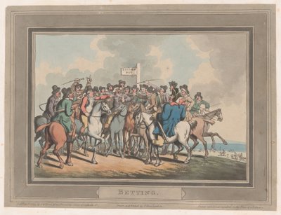 Pari [Le poteau de pari], 1er janvier 1799 - Thomas Rowlandson