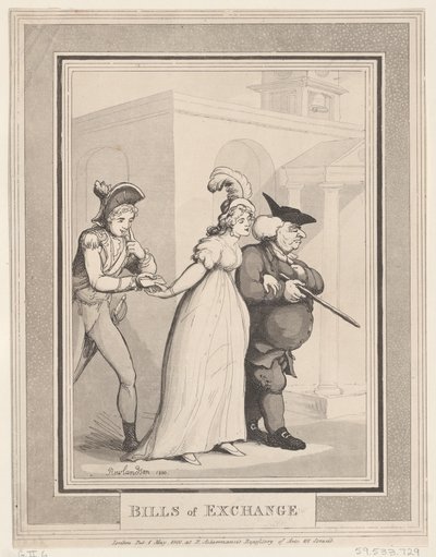 Lettres de change, 1er mai 1800 - Thomas Rowlandson