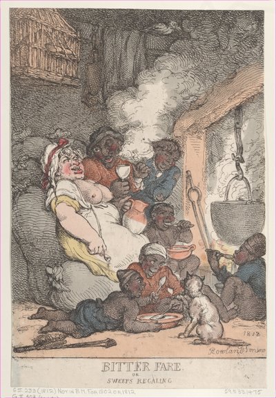 Repas amer ou balayures festoyant - Thomas Rowlandson