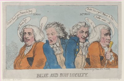 Loyauté bleue et buff, 31 décembre 1788 - Thomas Rowlandson