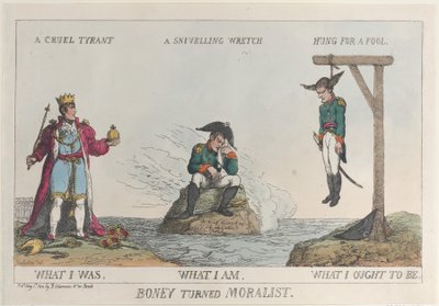 Boney devenu moraliste - Thomas Rowlandson