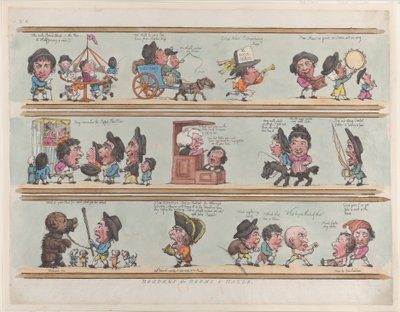 Bordures pour pièces et halls, Planche 8, 20 juin 1799 - Thomas Rowlandson