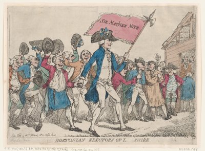 Électeurs bostonnais de L-Shire, 1790 - Thomas Rowlandson