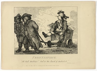 Tour des Hébrides de Boswell : Frontispice - Thomas Rowlandson