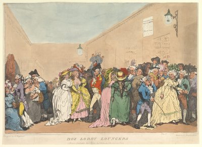 Box Lobby Loungers, 5 janvier 1811 - Thomas Rowlandson