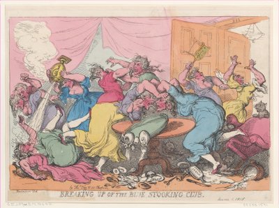 Dissolution du Club des Bas Bleus - Thomas Rowlandson