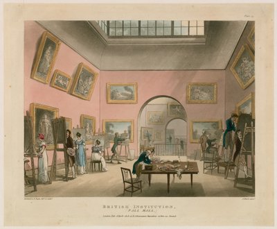 Institution britannique, Pall Mall - Thomas Rowlandson